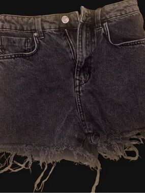 Zara Black Denim Shorts
